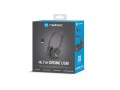 Słuchawki z mikrofonem Natec Drone USB czarne - 1067978