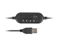 Słuchawki z mikrofonem Natec Drone USB czarne - 1067977