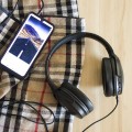 Słuchawki z mikrofonem Qoltec bezprzewodowe nauszne | BT |Super Bass Dynamic | Czarne - 892065