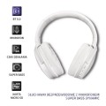 Słuchawki z mikrofonem Qoltec bezprzewodowe nauszne | BT |Super Bass Dynamic | Białe perłowe - 892038