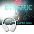 Słuchawki z mikrofonem Qoltec bezprzewodowe nauszne | BT |Super Bass Dynamic | Białe perłowe - 892040
