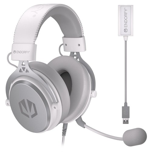 Słuchawki z mikrofonem Endorfy VIRO Plus USB Onyx Biały - 1305270