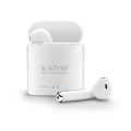 Słuchawki bezprzewodowe z mikrofonem Savio TWS-01 Bluetooth białe - 1010872