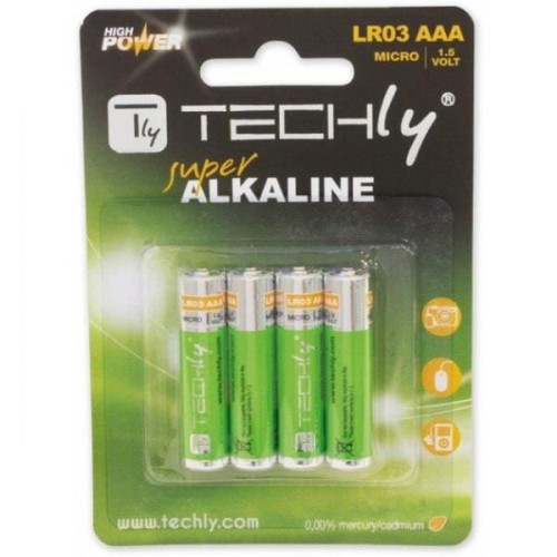 Baterie alkaliczne Techly 1,5V AAA LR03 4szt. - 969703