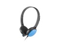 Słuchawki z mikrofonem Ugo USL-1221 niebieskie - 676123