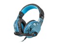 Słuchawki z mikrofonem Fury Hellcat LED Gaming czarno-niebieskie - 1068042