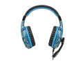 Słuchawki z mikrofonem Fury Hellcat LED Gaming czarno-niebieskie - 1068044