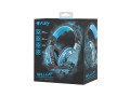 Słuchawki z mikrofonem Fury Hellcat LED Gaming czarno-niebieskie - 1068045