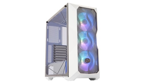 Obudowa Cooler Master MasterBox TD500 Mesh Midi Tower z oknem, biała, ARGB + kontroler - 925267