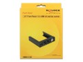Frontpanel Delock  3.5" 2x USB 2.0 + 3x kontroler obrotów wentylatorów - 1370516