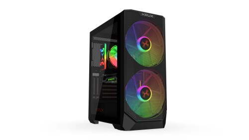 Obudowa KRUX Vortex ATX, z oknem, bez zasilacza, czarna - 1062239