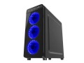 Obudowa Genesis Irid 300 ATX Midi z oknem, USB 3.0 niebieskie podświetlenie - 1371213