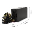 Zasilacz ATX Qoltec 2000W 80Plus Gold | Bitcoin Miner | ver.2 - 1371314