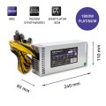 Zasilacz PCI-E Qoltec 1800W | 80 Plus Platinum | Gaming Miner - 1134789