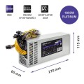 Zasilacz PCI-E Qoltec 1850W | 80 Plus Platinum | Gaming Miner - 1134799