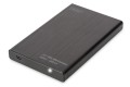 Obudowa DIGITUS USB 2.0 na dysk SSD/HDD 2.5" SATA II, 9.5/7.5 mm, aluminiowa - 1208199