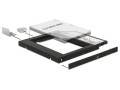 Adapter Delock HDD Ramka 5.25"->2.5" SLIM 9.5MM ( HDD w miejsce CD/DVD w notebooku) - 678895