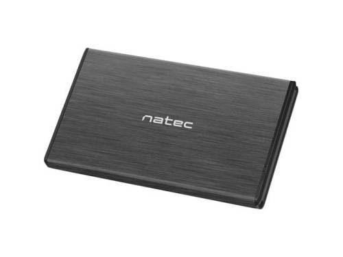 Obudowa na dysk HDD/SSD Natec RHINO USB 2.0 SATA 2,5" Aluminum Black Slim - 726166