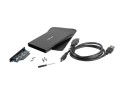 Obudowa na dysk HDD/SSD Natec RHINO USB 2.0 SATA 2,5" Aluminum Black Slim - 726163