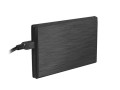 Obudowa na dysk HDD/SSD Natec RHINO USB 2.0 SATA 2,5" Aluminum Black Slim - 726164