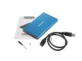 Obudowa na dysk HDD/SSD Natec RHINO Go USB 3.0 2.5" SATA niebieska - 1163871