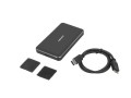 Obudowa na dysk HDD/SSD Natec Oyster Pro 2,5" USB 3.0 aluminium czarna slim - 1169605