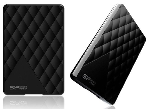 Dysk zewnętrzny Silicon Power Diamond D06 1TB Black USB 3.1 Super lekki - 970813