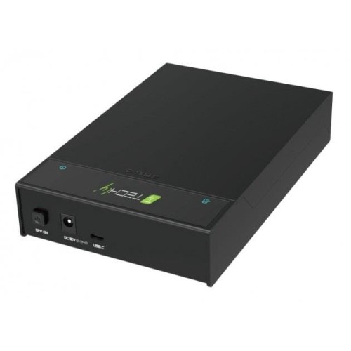 Obudowa na dysk Techly SATA 2.5"/3.5", USB-C 3.1, aluminiowa, czarna - 970942