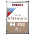 Dysk Toshiba N300 HDWG440EZSTA 4TB 3,5" 7200 256MB SATA III NAS - 970959