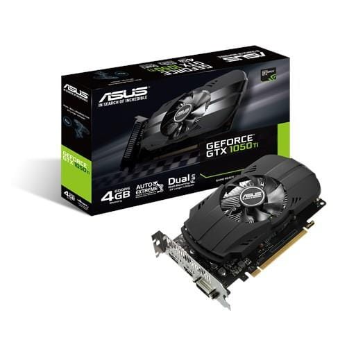 Karta VGA Asus GTX 1050 Ti 4GB GDDR5 128bit DVI+HDMI+DP PCIe3.0 - 884233