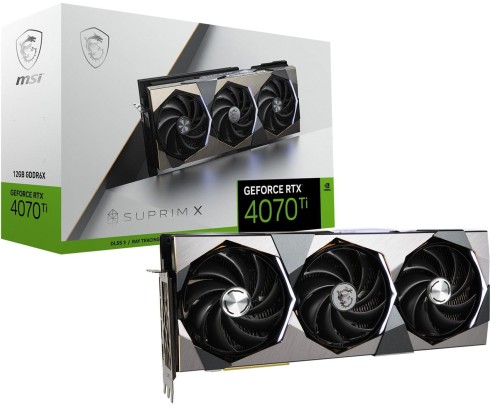 Karta VGA MSI GeForce RTX 4070 Ti SUPRIM X 12G 12GB GDDR6X 192bit HDMI+3xDP PCIe4.0 - 1325801