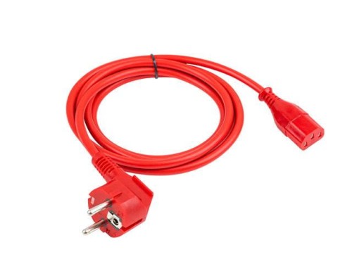 Kabel zasilający Armac CEE 7/7 -> IEC 320 C13 1,8m czerwony - 1376950