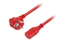 Kabel zasilający Armac CEE 7/7 -> IEC 320 C13 1,8m czerwony - 971583
