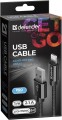 Kabel USB Defender USB-LIGHTNING 1m 2,1A czarny - 1376988
