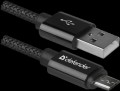 Kabel USB Defender AM-micro BM 1m 2,1A czarny - 1376992