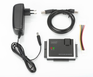 Konwerter/Adapter DIGITUS USB 2.0 do SSD/HDD IDE/SATA III, zasilacz