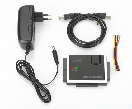 Konwerter/Adapter DIGITUS USB 2.0 do SSD/HDD IDE/SATA III, zasilacz - 1377007