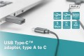 Adapter DIGITUS USB 3.0 HighSpeed Typ USB C/USB A M/Ż czarny - 1377026