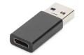 Adapter DIGITUS USB 3.0 HighSpeed Typ USB C/USB A M/Ż czarny - 971779