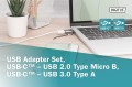 Adapter USB DIGITUS PREMIUM - zestaw 4 częściowy - 1377052