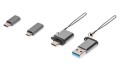 Adapter USB DIGITUS PREMIUM - zestaw 4 częściowy - 1184988
