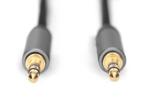 Kabel połączeniowy audio DIGITUS PREMIUM MiniJack Stereo Typ 3.5mm/3.5mm M/M nylon 3m