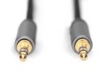 Kabel połączeniowy audio DIGITUS PREMIUM MiniJack Stereo Typ 3.5mm/3.5mm M/M nylon 1,8m - 1377169
