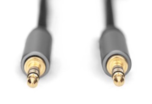 Kabel połączeniowy audio DIGITUS PREMIUM MiniJack Stereo Typ 3.5mm/3.5mm M/M nylon 1,8m
