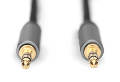 Kabel połączeniowy audio DIGITUS PREMIUM MiniJack Stereo Typ 3.5mm/3.5mm M/M nylon 1,8m - 1377169