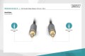 Kabel połączeniowy audio DIGITUS PREMIUM MiniJack Stereo Typ 3.5mm/3.5mm M/M nylon 1,8m - 1377170