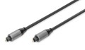 Kabel audio DIGITUS PREMIUM optyczny Toslink 2.2mm/Toslink 2.2mm M/M nylon aluminium 1m - 1184758