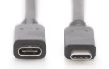 Kabel DIGITUS USB 2.0 HighSpeed Typ USB C/USB C M/Ż PD, czarny, 1,5m - 1377200