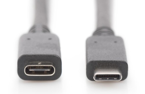 Kabel DIGITUS USB 2.0 HighSpeed Typ USB C/USB C M/Ż PD, czarny, 1,5m - 1377200