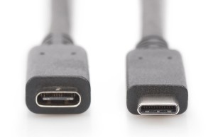 Kabel DIGITUS USB 2.0 HighSpeed Typ USB C/USB C M/Ż PD, czarny, 2,0m